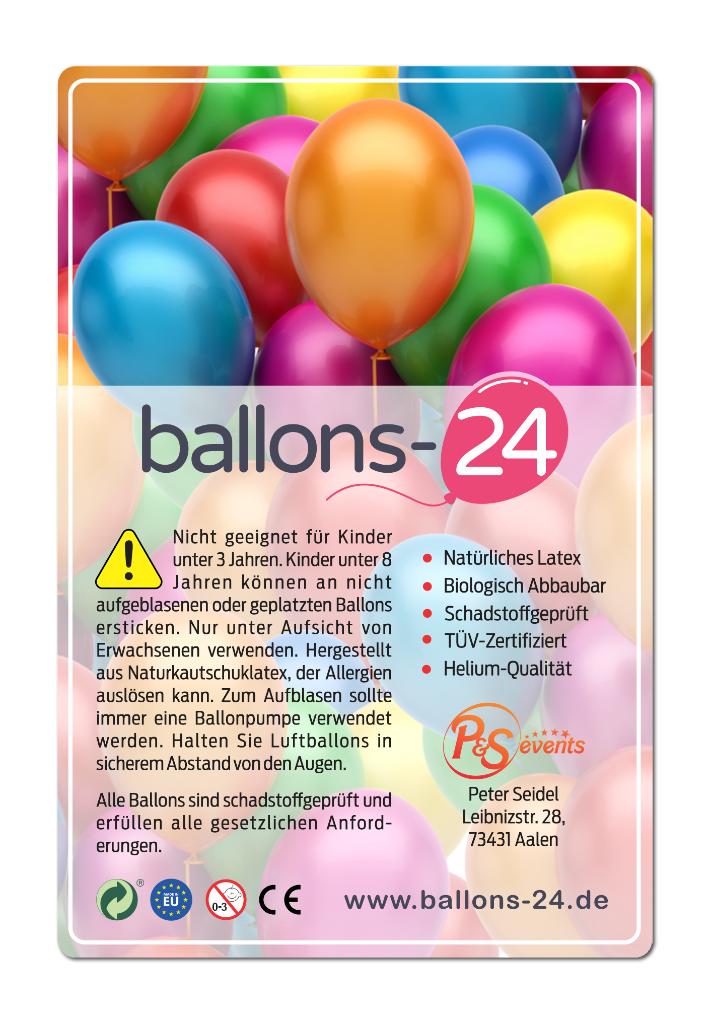 Sticker Design by typefdesign for p&s-events | Design #30129608