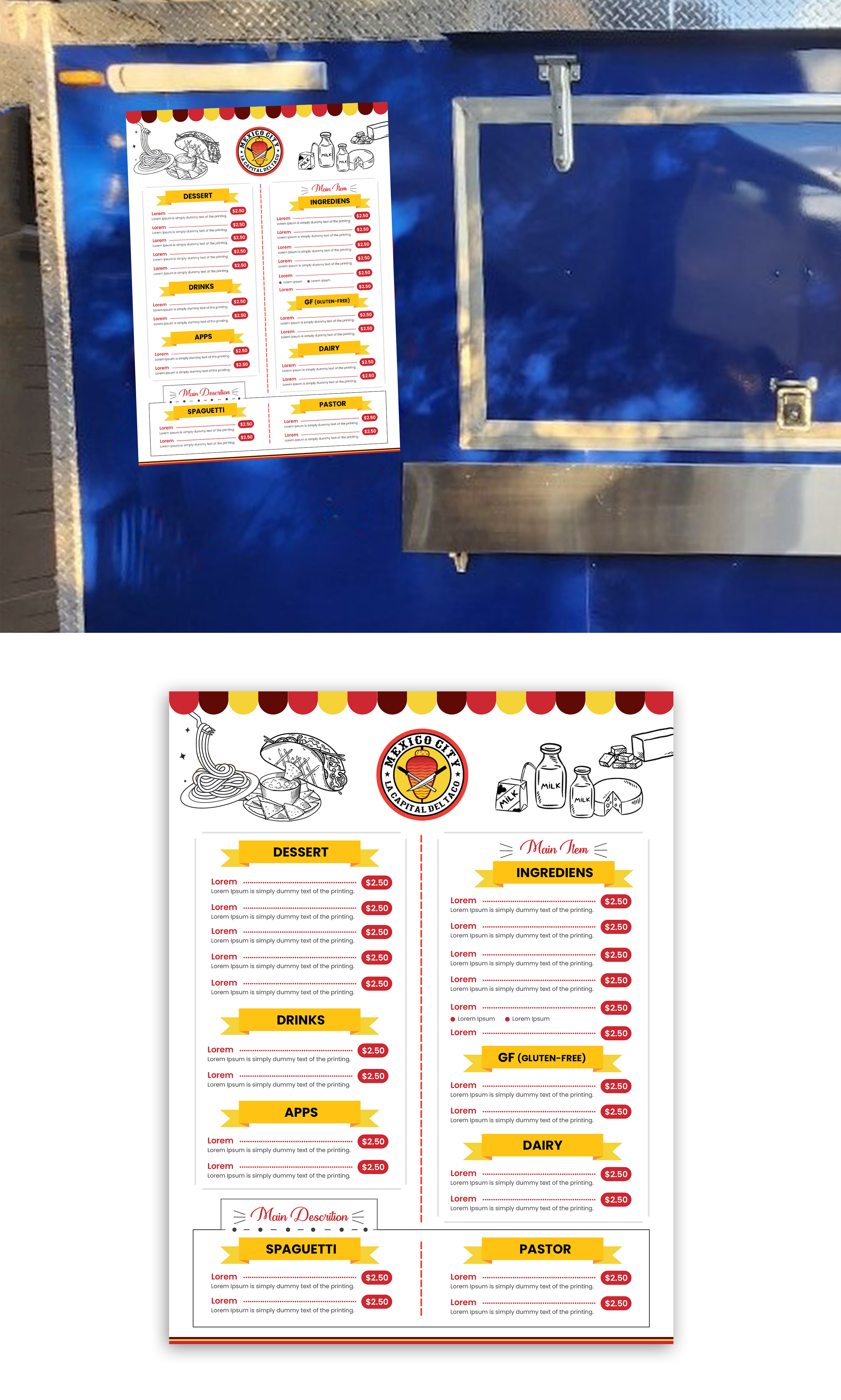 Menu Design by debdesign for this project | Design #30046349