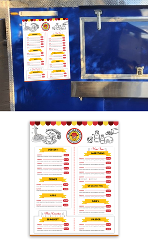 Menu Design by debdesign for this project | Design: #30046349