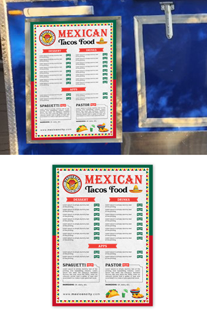 Menu Design by debdesign for this project | Design: #30046438