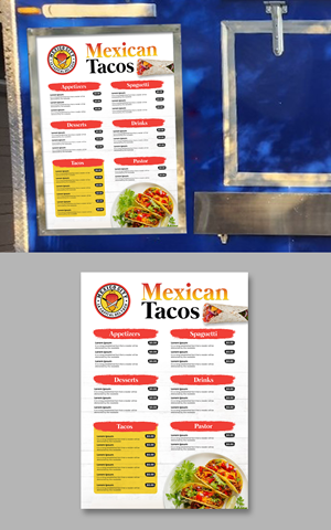 Menu Design by debdesign for this project | Design: #30046572