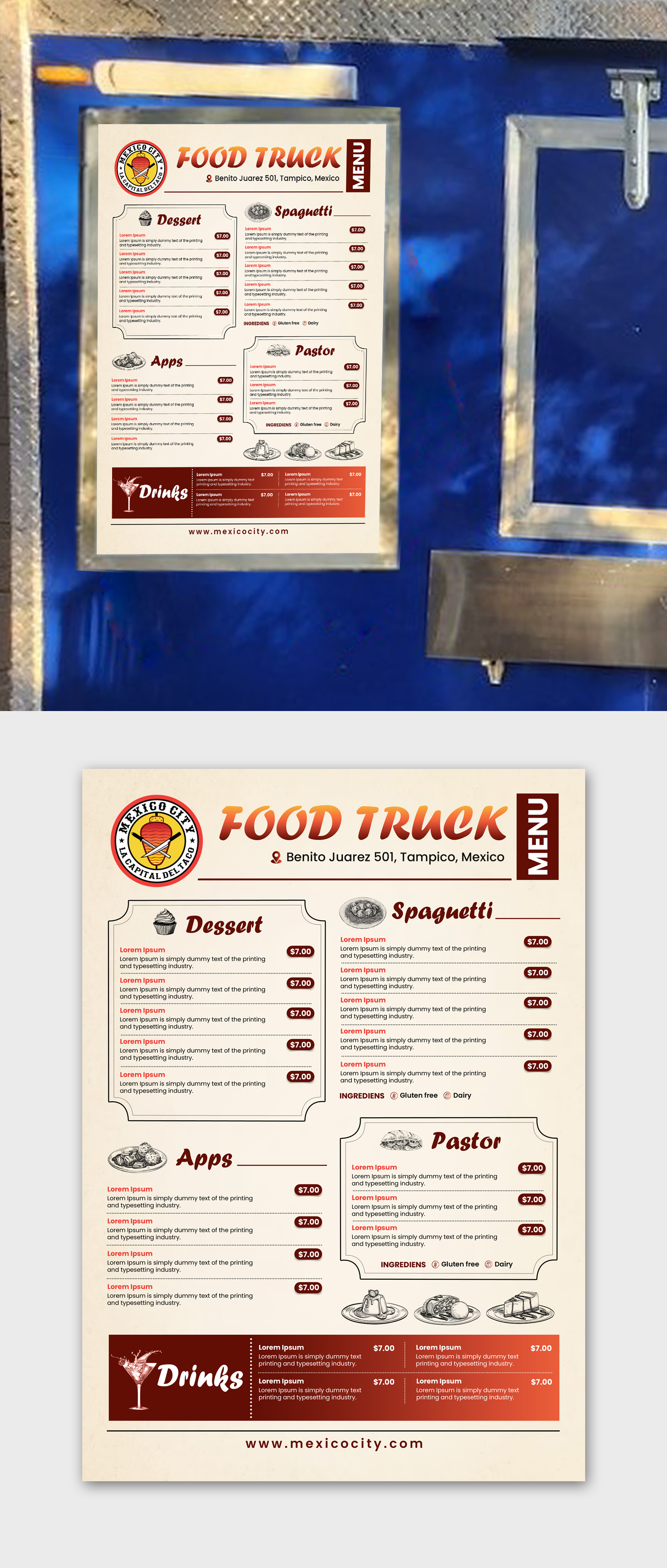 Menu Design by debdesign for this project | Design #30046785