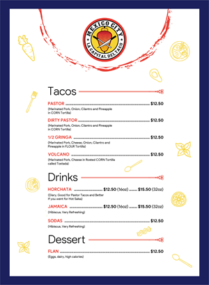 Menu Design by Fine Graphics House for this project | Design: #30149975