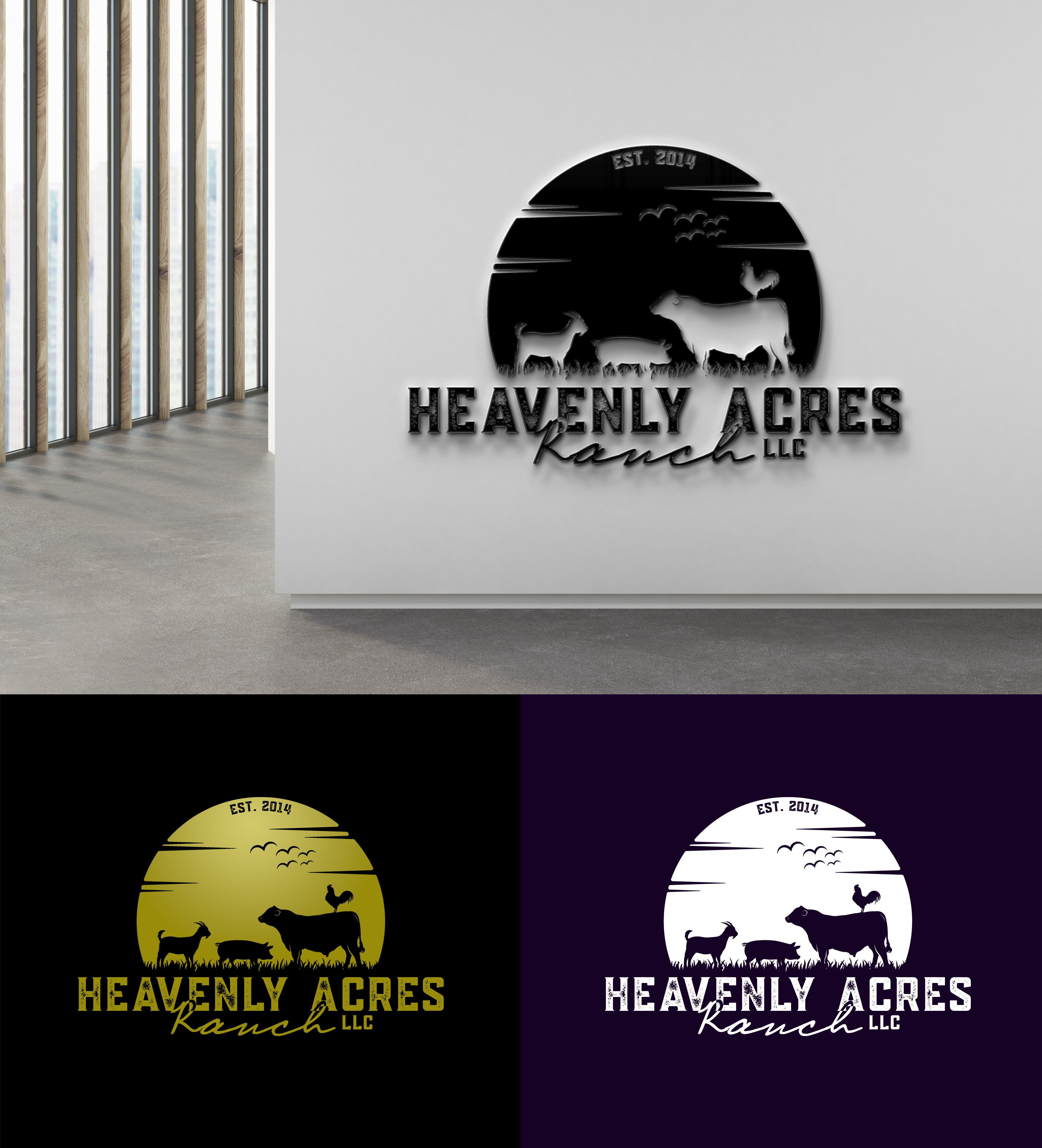 Logo Design by Deep Agheda for Heavenly Acres Ranch, LLC | Design #30050104