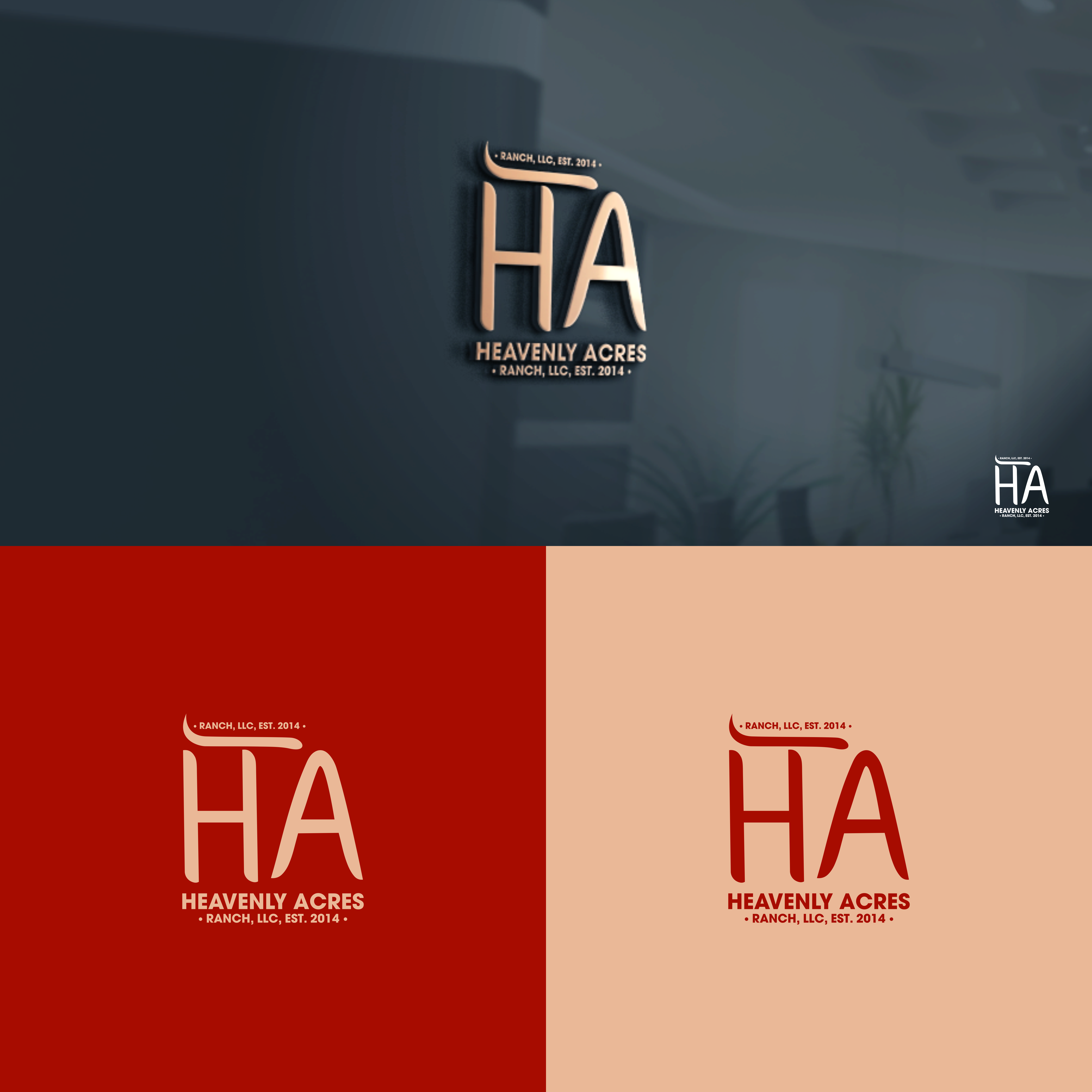 Logo Design by Gambar Drips for Heavenly Acres Ranch, LLC | Design #30041701