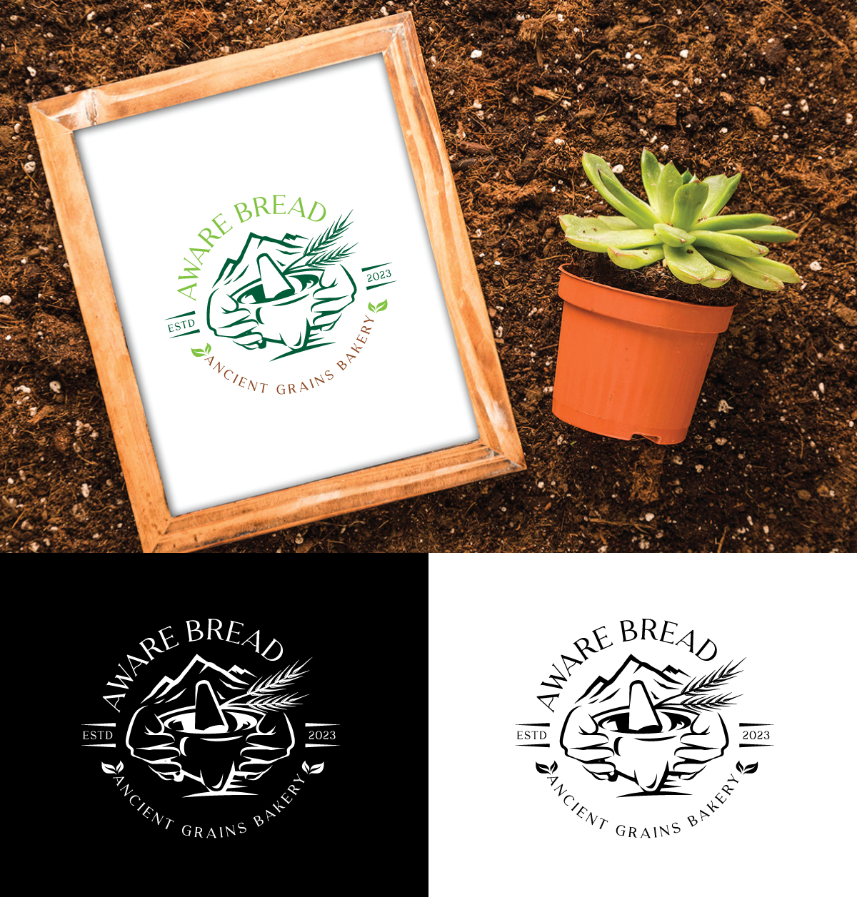 Logo Design by Logo Stock for Aware Bread | Design #30045633