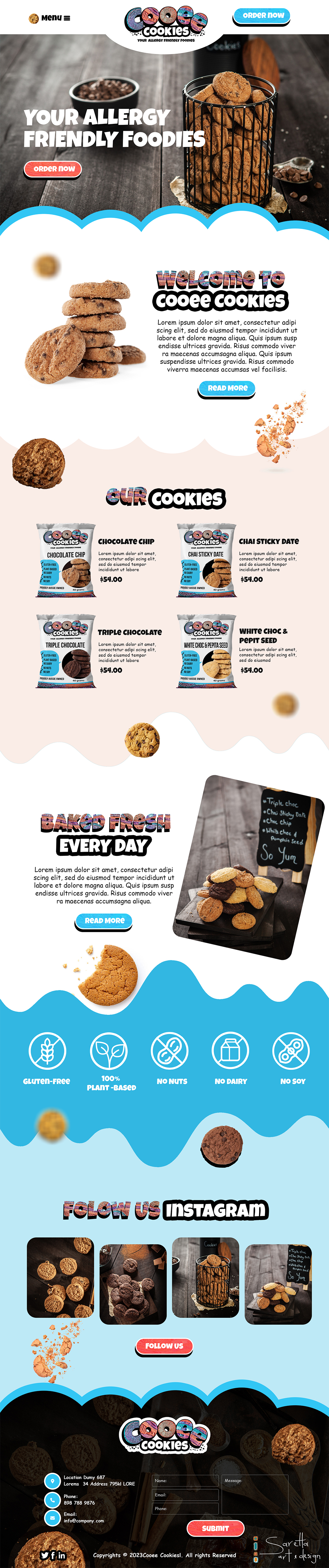 Web Design by MAHABA for Cooee Cookies | Design #30060703