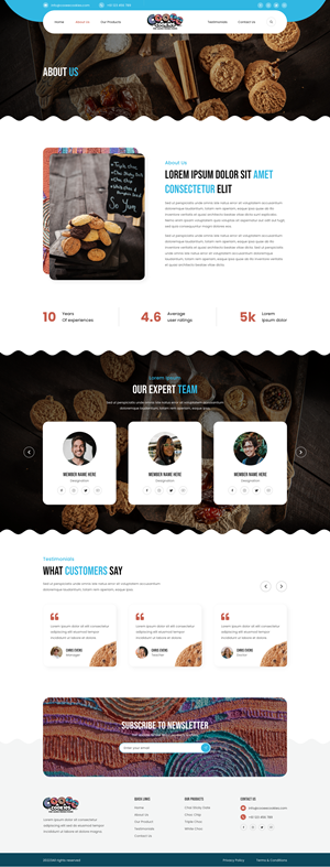 Web Design by Ruwa89 for Cooee Cookies | Design: #30082936