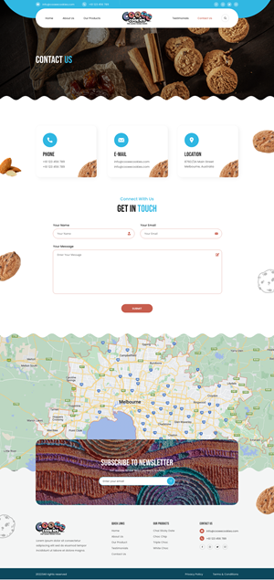 Web Design by Ruwa89 for Cooee Cookies | Design: #30083075
