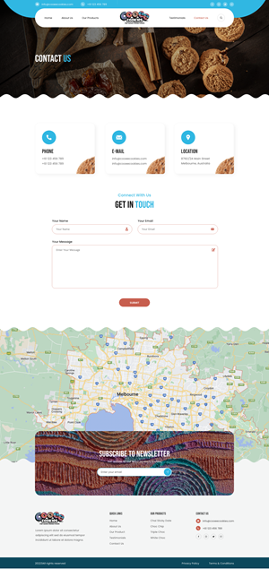 Web Design by Ruwa89 for Cooee Cookies | Design: #30083080