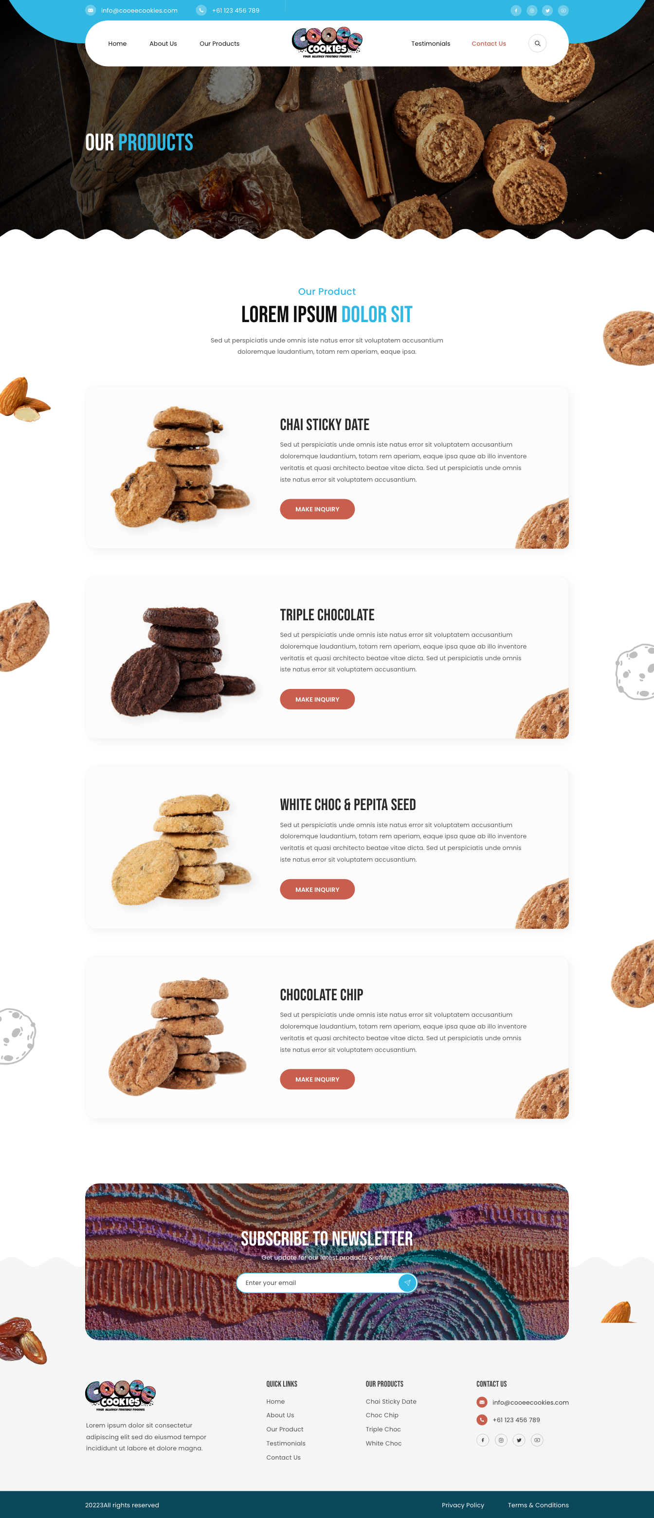 Web Design by Ruwa89 for Cooee Cookies | Design #30083204