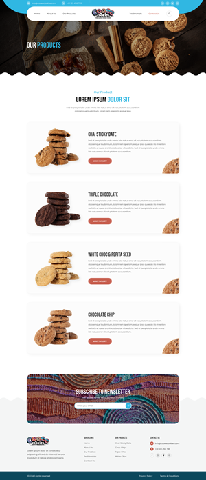 Web Design by Ruwa89 for Cooee Cookies | Design: #30083210