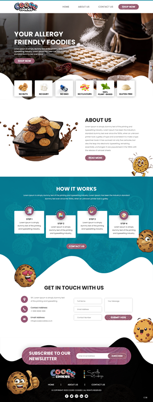 Web Design by pb for Cooee Cookies | Design: #30050188