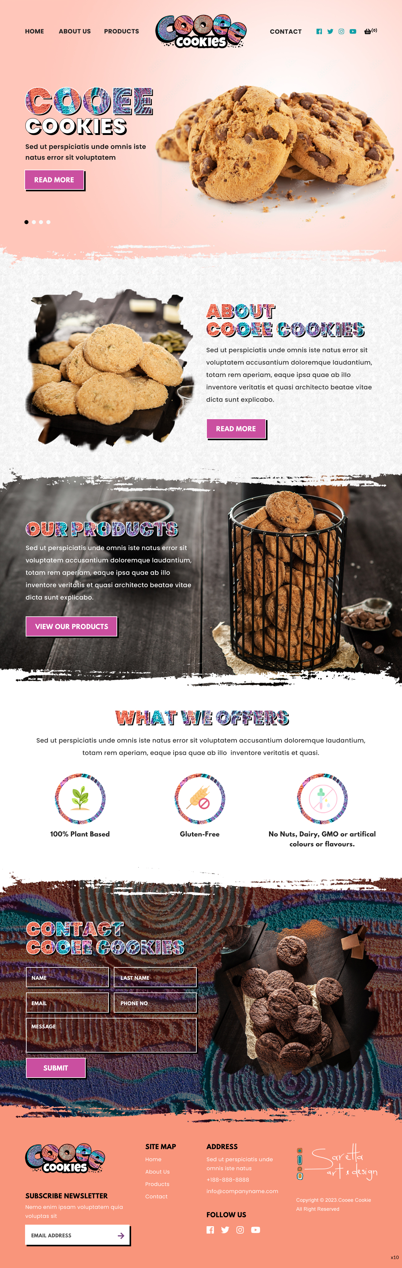 Web Design by pb for Cooee Cookies | Design #30050191