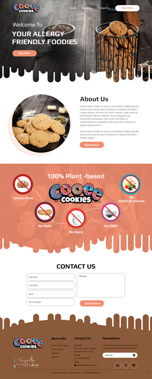 Web Design by pb for Cooee Cookies | Design: #30056481