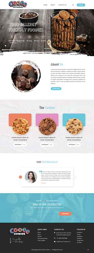 Web Design by pb for Cooee Cookies | Design: #30056483
