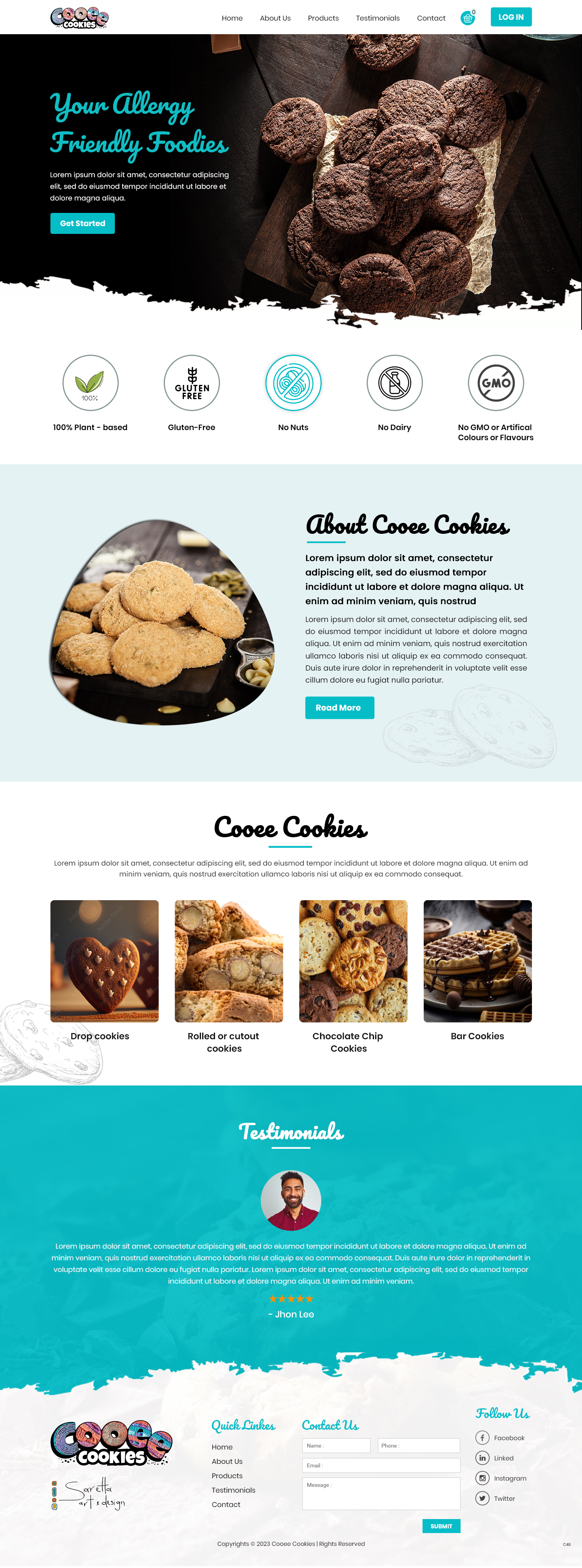 Web Design by pb for Cooee Cookies | Design #30056484