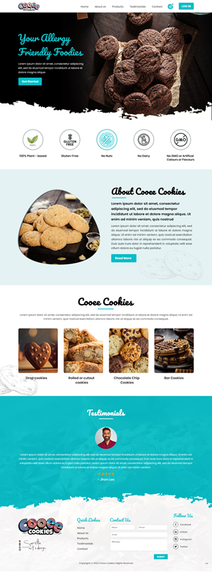 Web Design by pb for Cooee Cookies | Design: #30056484