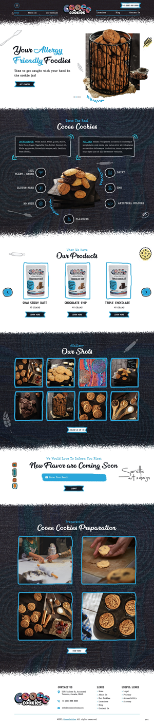 Web Design by pb for Cooee Cookies | Design: #30063167