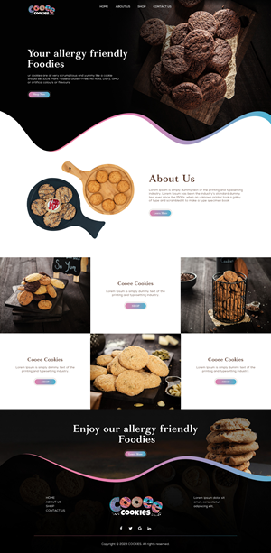 Web Design by creative.bugs for Cooee Cookies | Design: #30071486