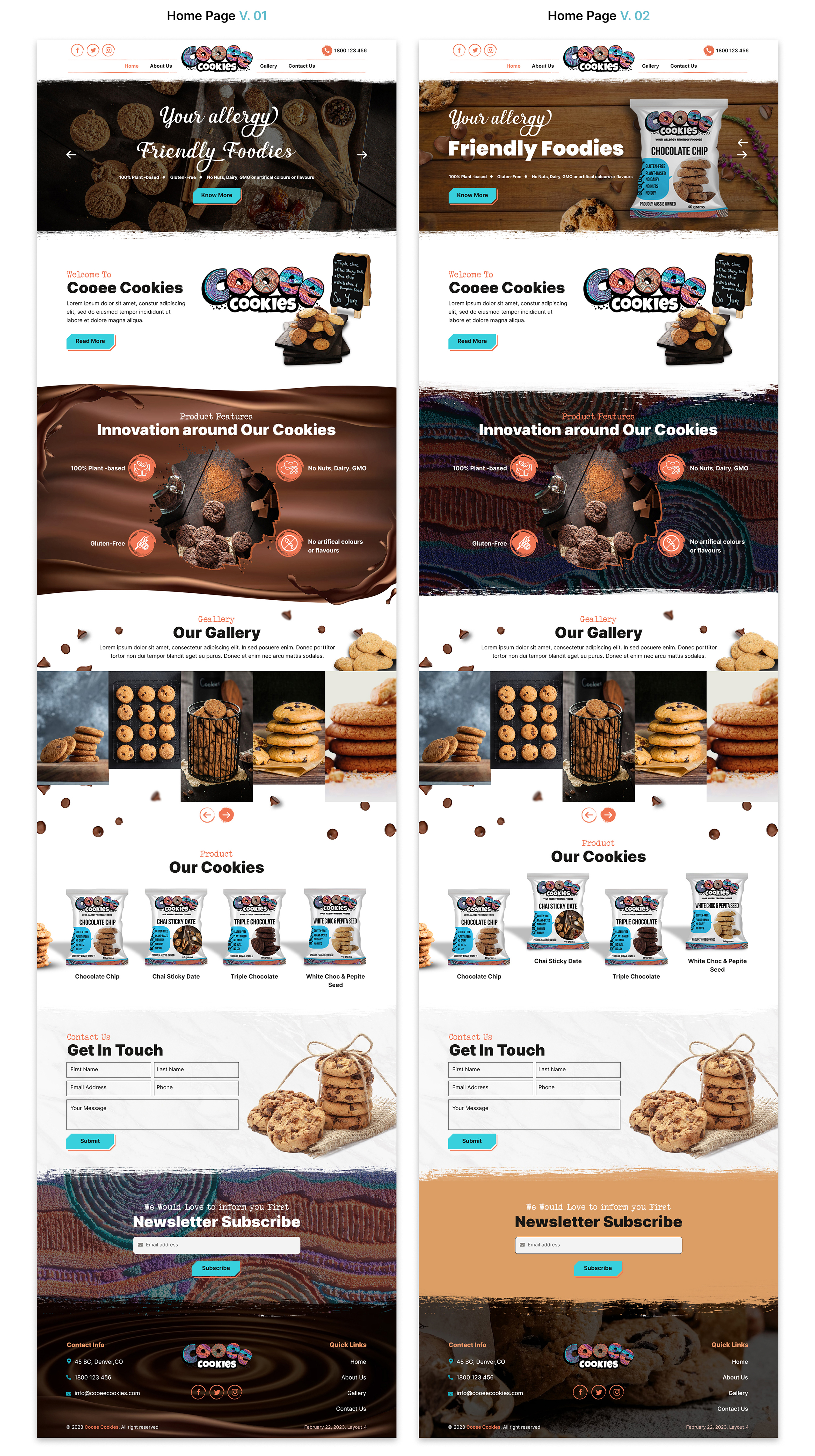 Web Design by sai.designer87 for Cooee Cookies | Design #30063941