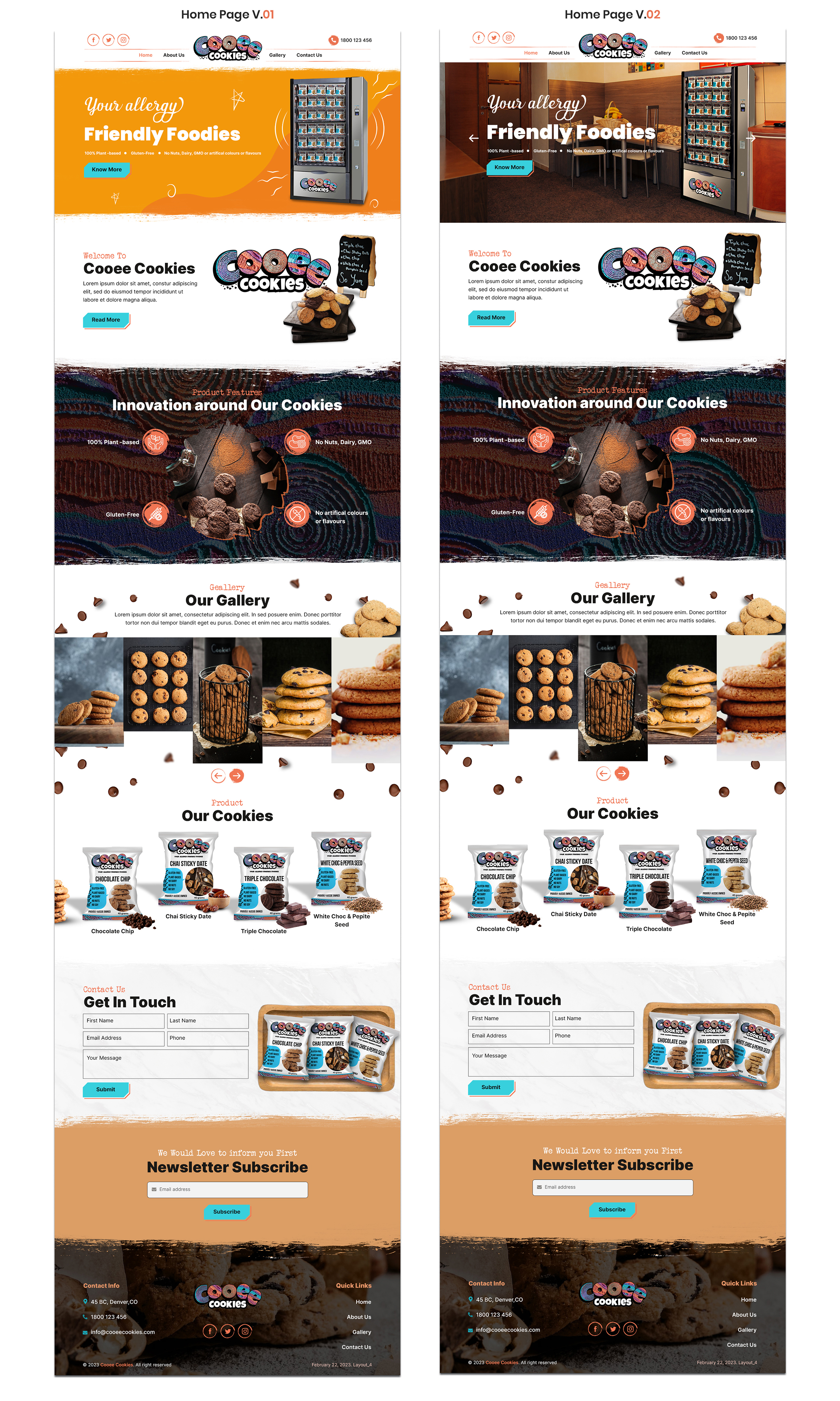 Web Design by sai.designer87 for Cooee Cookies | Design: #30083842