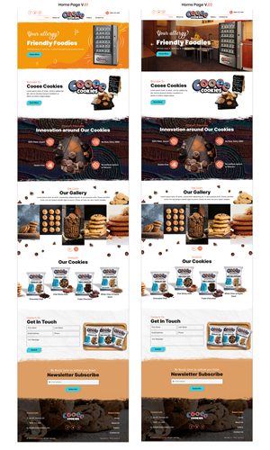 Web Design by sai.designer87 for Cooee Cookies | Design #30083842