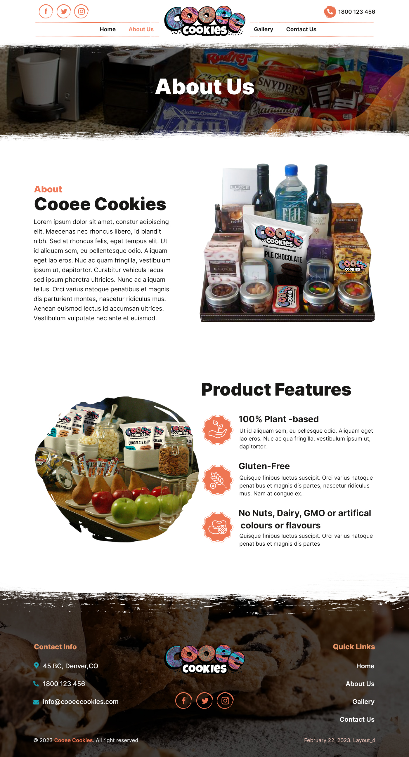 Web Design by sai.designer87 for Cooee Cookies | Design #30091159