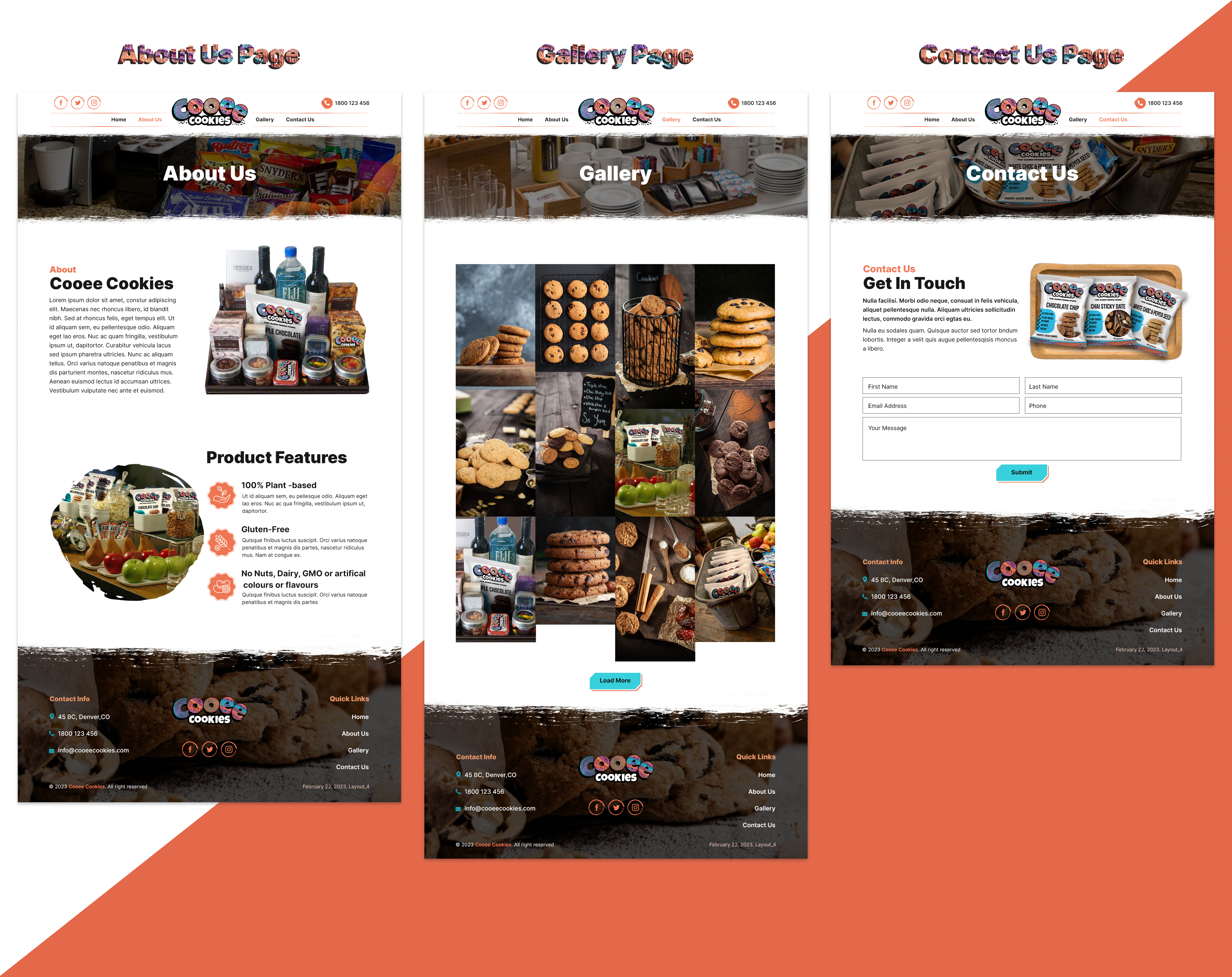 Web Design by sai.designer87 for Cooee Cookies | Design #30091160