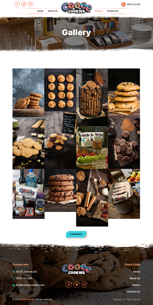 Web Design by sai.designer87 for Cooee Cookies | Design: #30091162