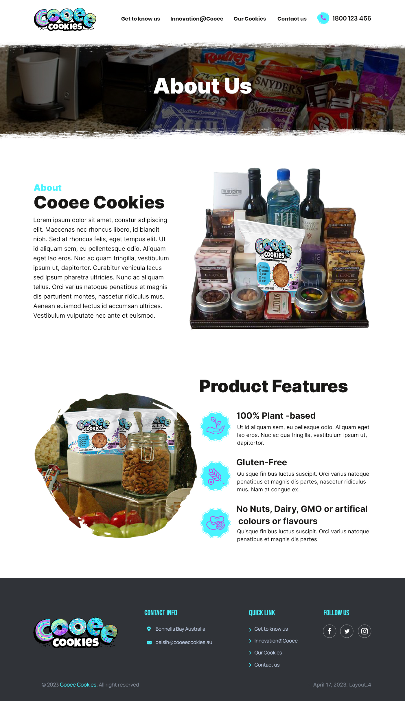 Diseño Web por sai.designer87 para Cooee Cookies | Diseño #30642679