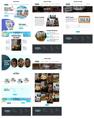 Web Design by sai.designer87 for Cooee Cookies | Design: #30642681