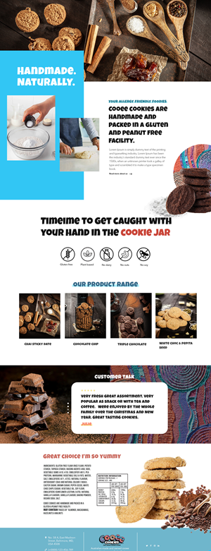 Web Design by subhalaxmi  khamari for Cooee Cookies | Design: #30070706