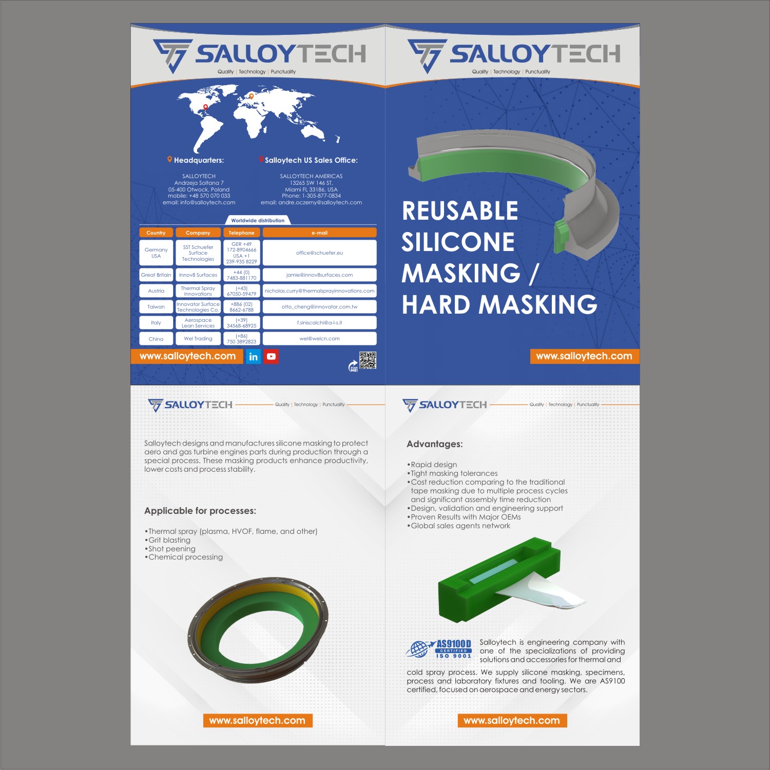 Flyer Design by DG+ for Salloytech Sp. z o.o. | Design #30048859