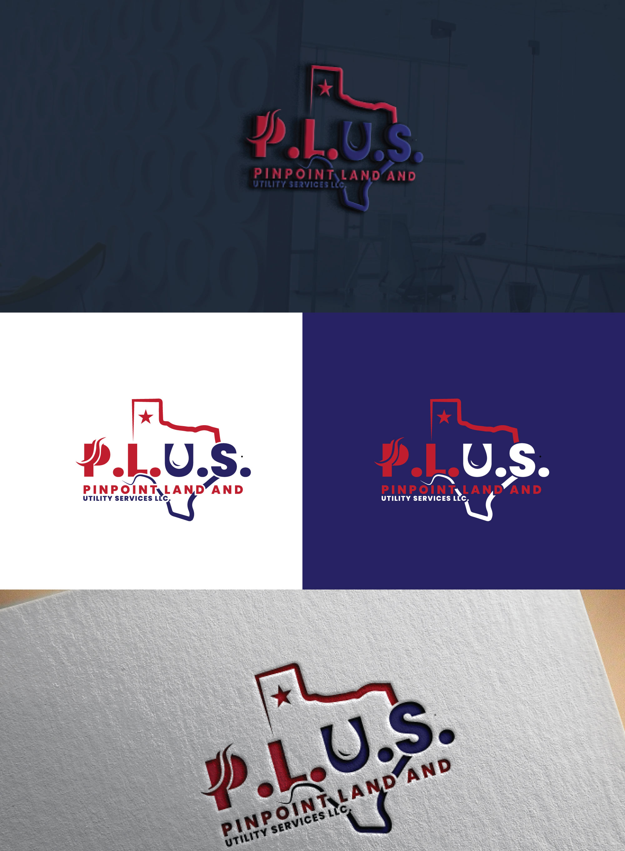 Logo Design by RRR Design for Pinpoint Land and Utility Services LLC | Design #30050585