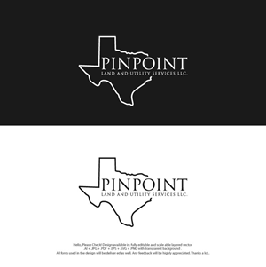 Logo Design by skart for Pinpoint Land and Utility Services LLC | Design: #30045840