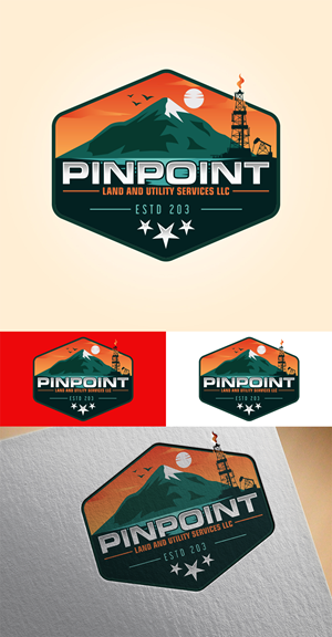 Logo Design by Imran_me for Pinpoint Land and Utility Services LLC | Design #30045918