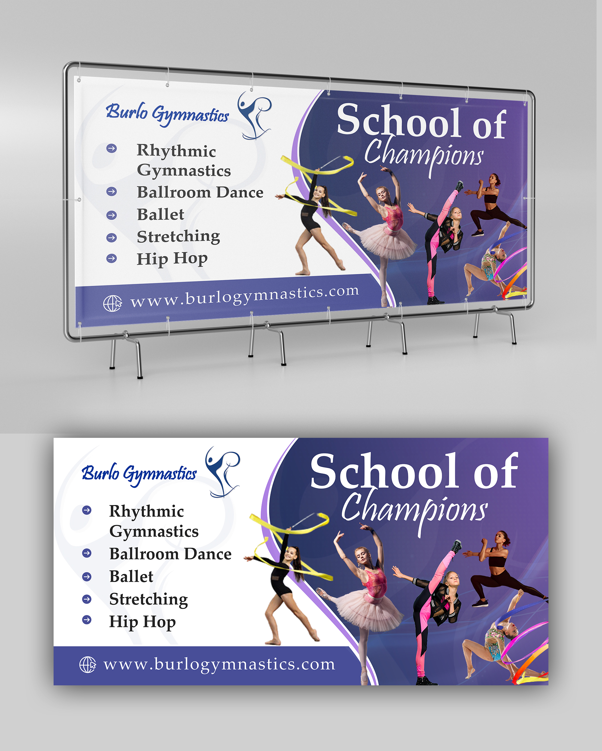Poster Design by Design Motion for Burlo Gymnastics | Design #30048953