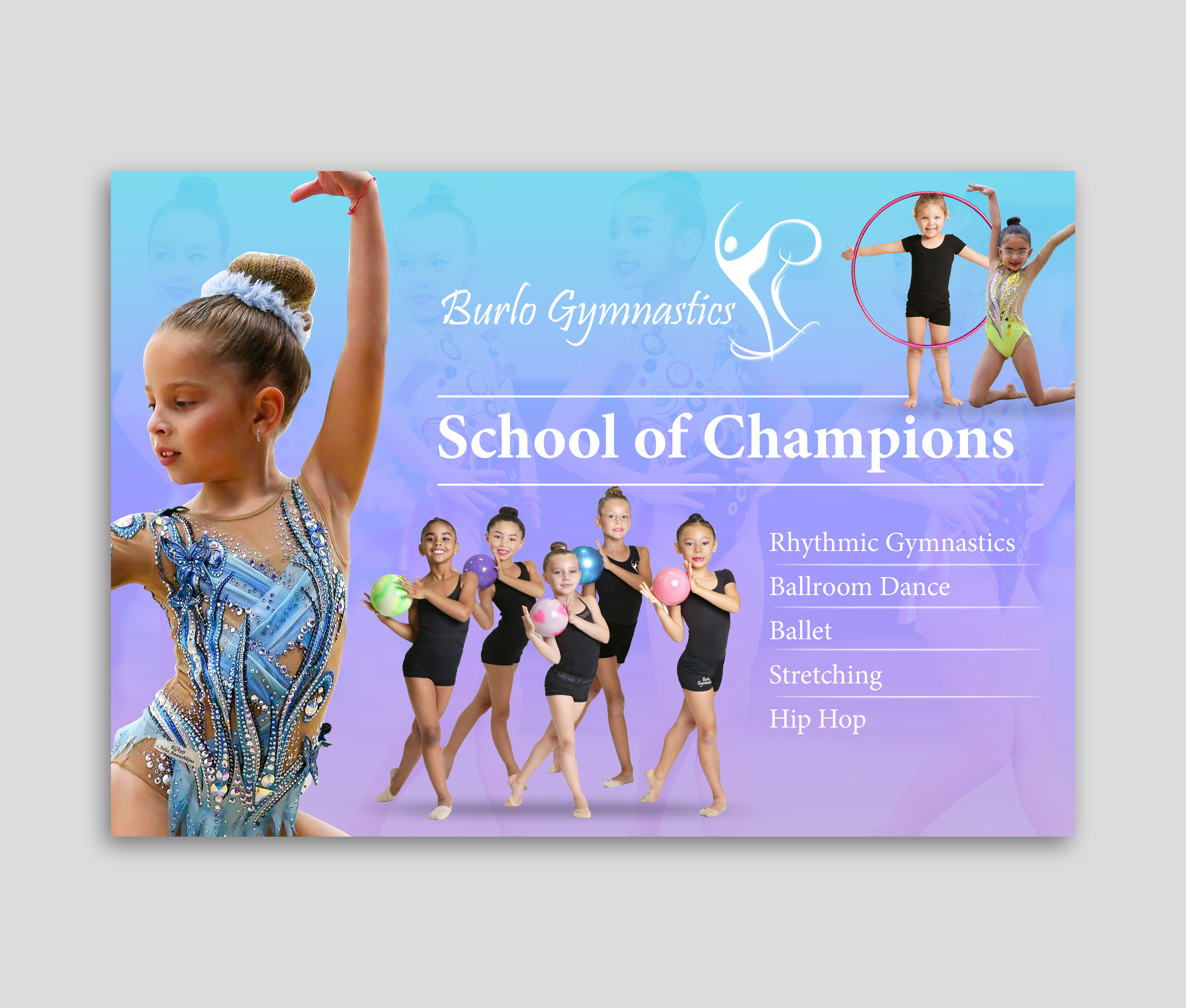 Poster Design by debdesign for Burlo Gymnastics | Design #30047438