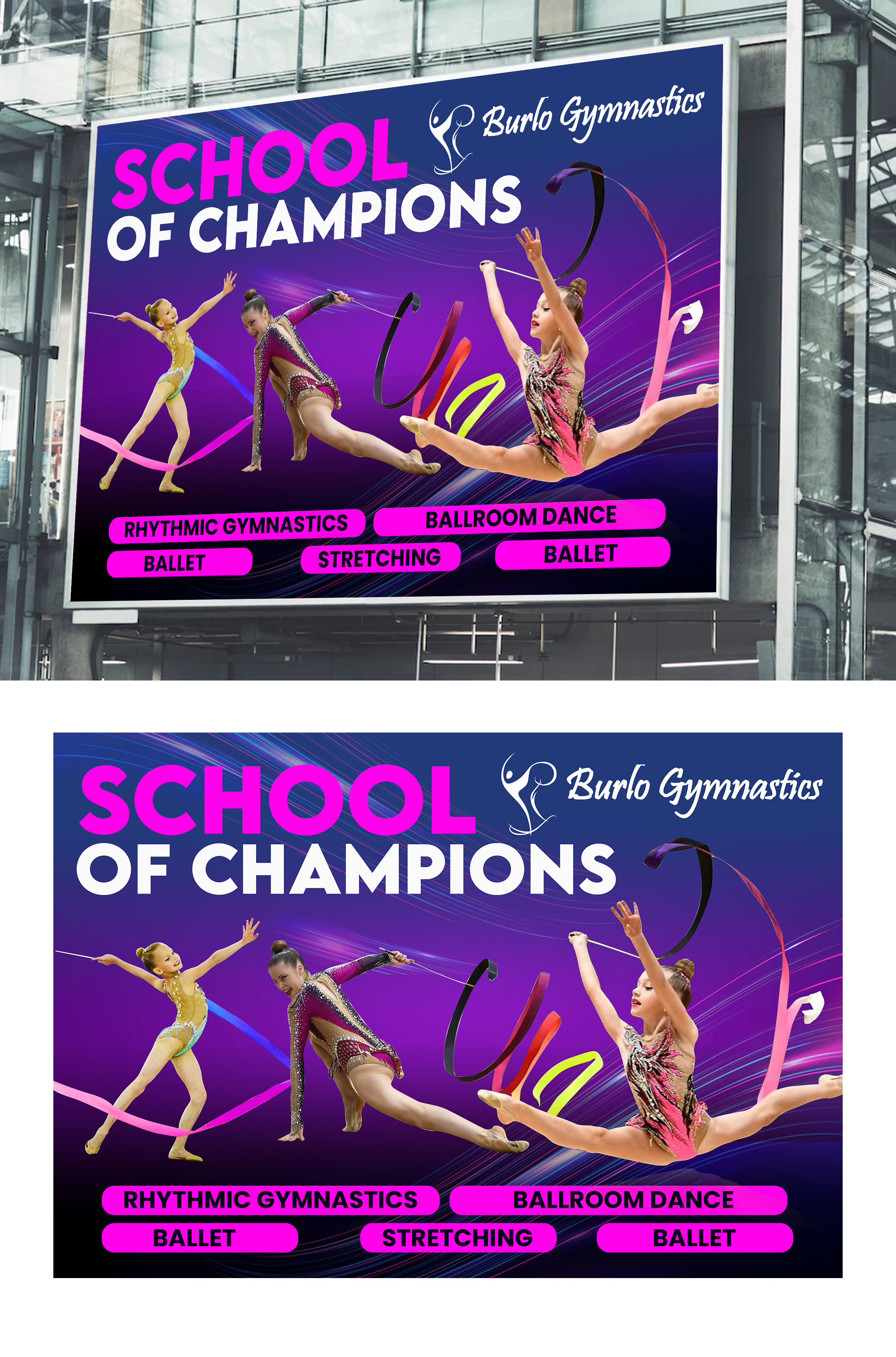 Poster-Design von debdesign für Burlo Gymnastics | Design #30047565