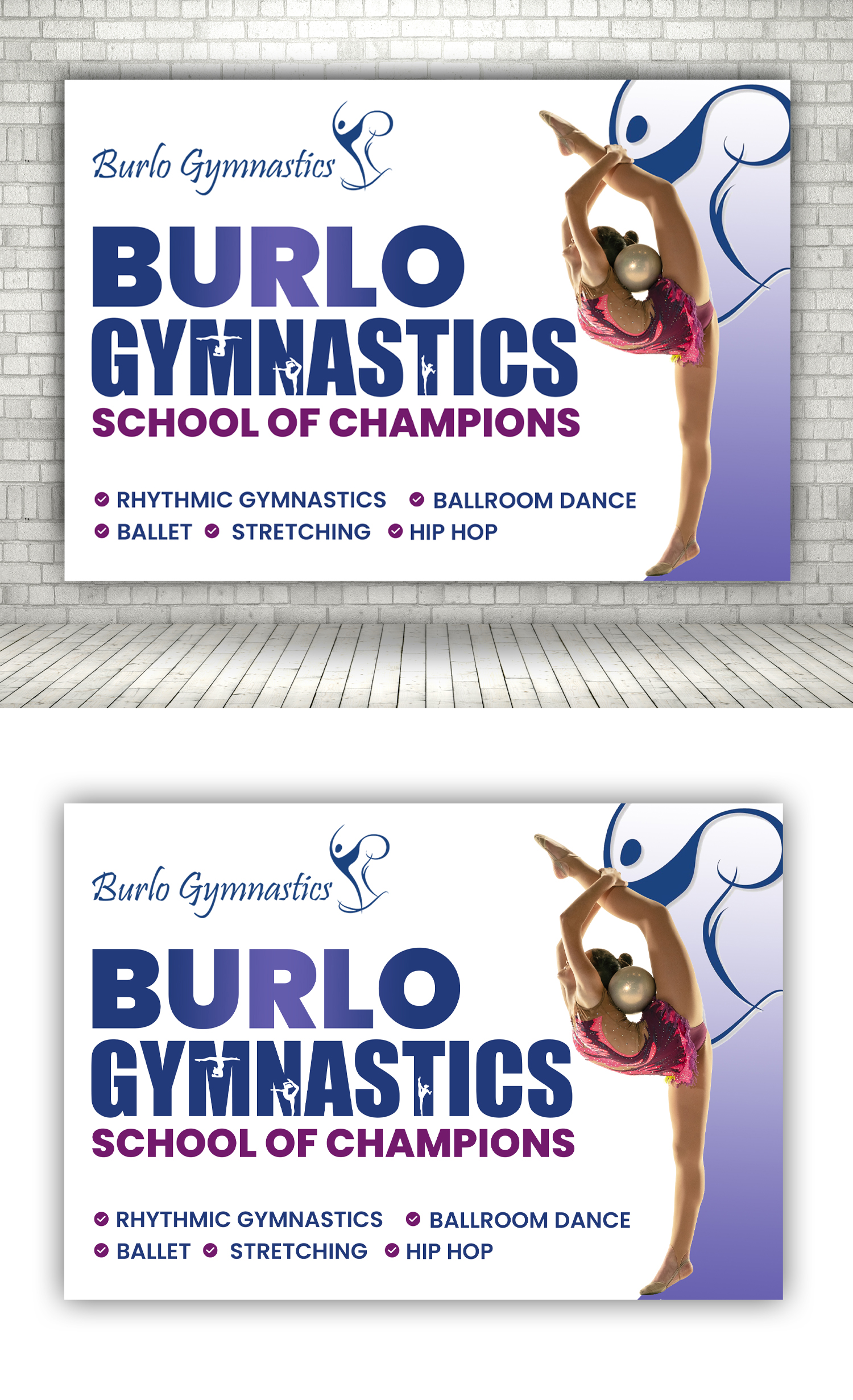 Poster Design by debdesign for Burlo Gymnastics | Design #30047856