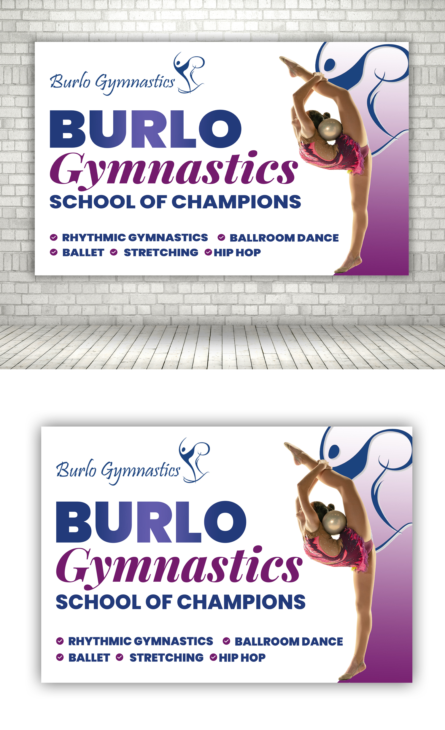 Poster Design by debdesign for Burlo Gymnastics | Design #30047857