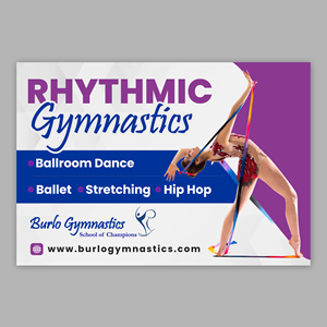 Diseño de Póster por debdesign para Burlo Gymnastics | Diseño: #30047921