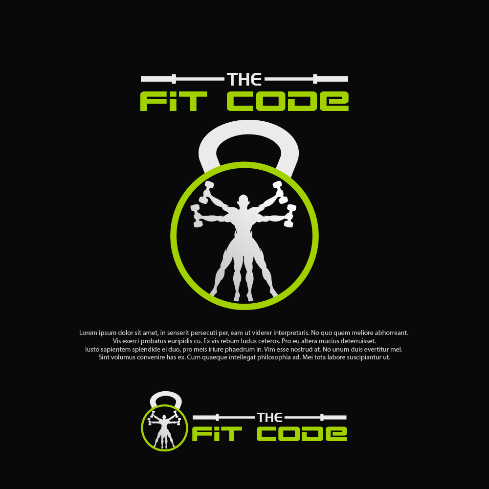 Logo Design by farady for The Fit Code  | Design #30048687
