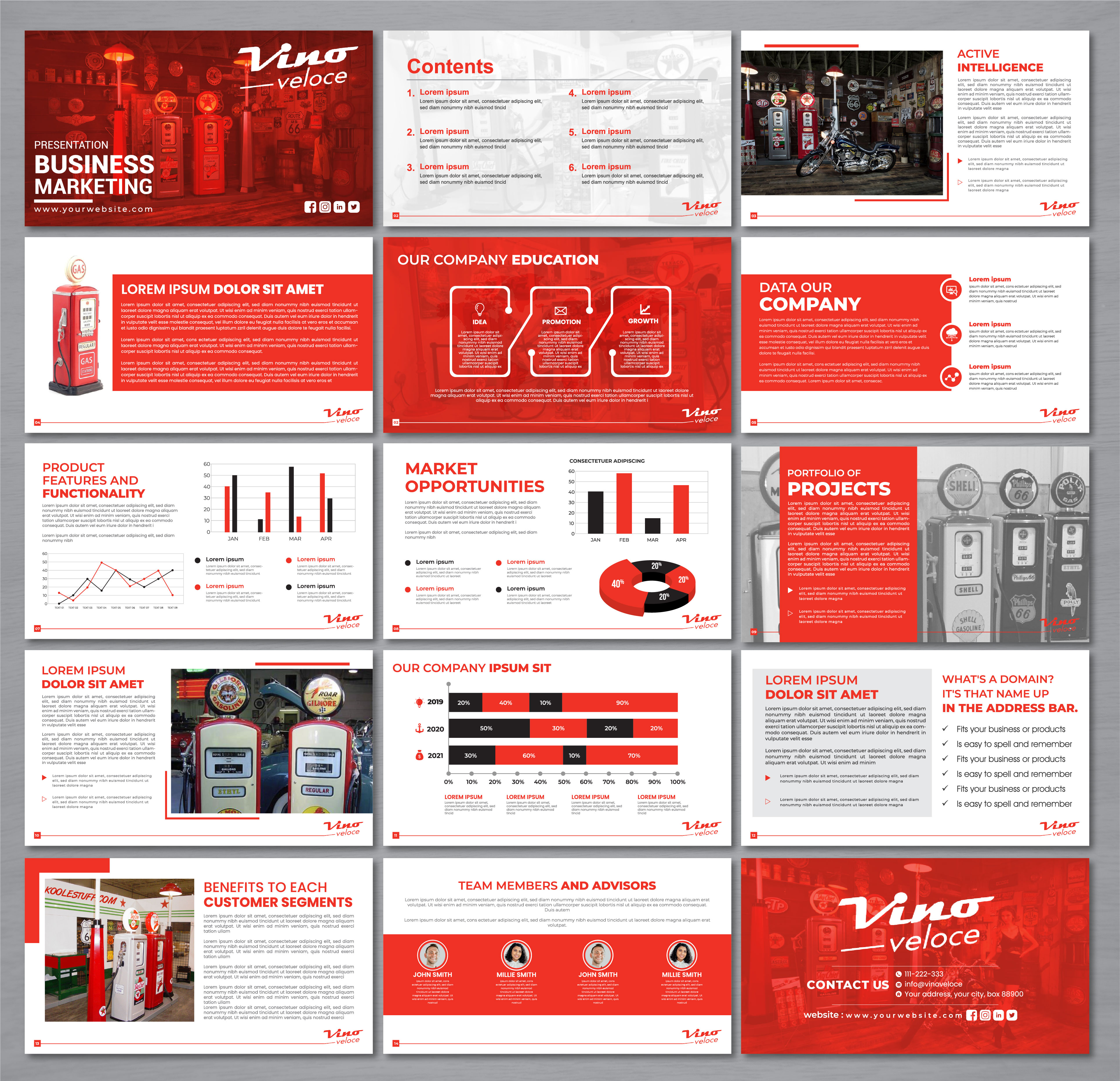 Design de PowerPoint par artbitin pour Vino Veloce.com | Design #30054764
