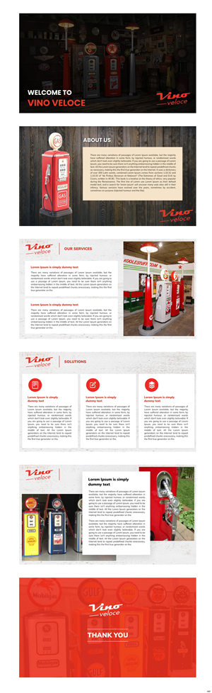 Design de PowerPoint par pb pour Vino Veloce.com | Design : #30055114
