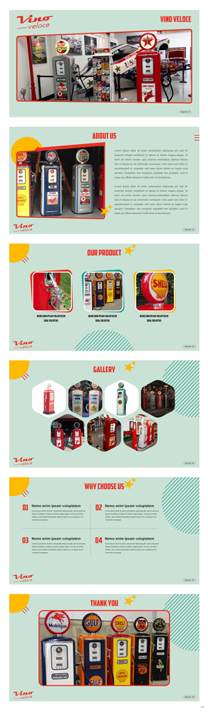 Design de PowerPoint par pb pour Vino Veloce.com | Design : #30055609