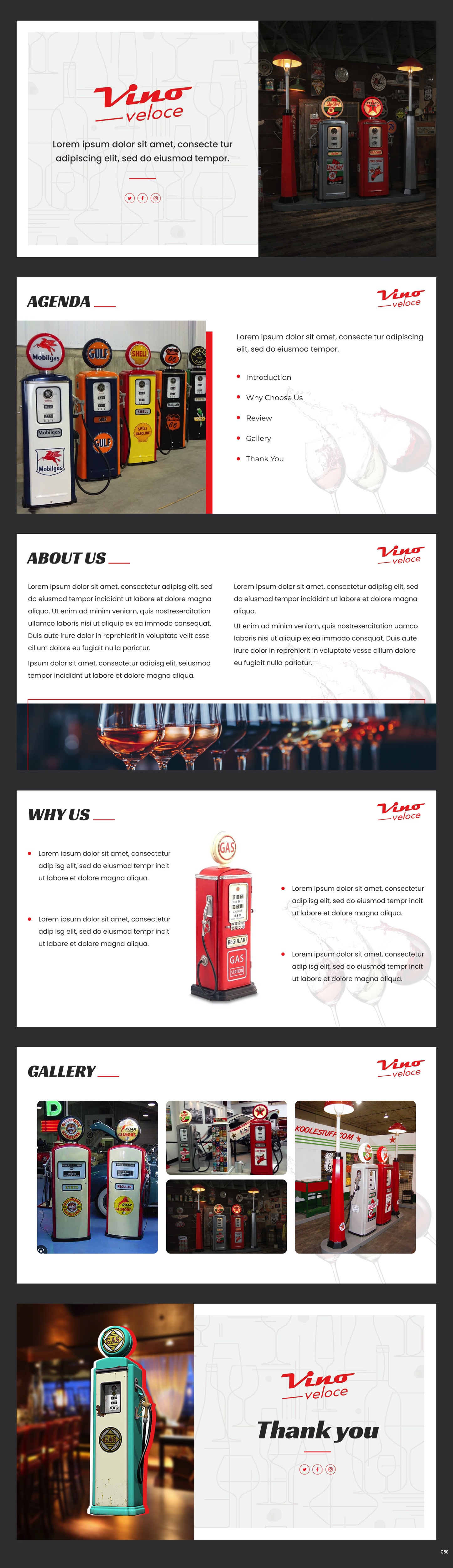 PowerPoint Design by pb for Vino Veloce.com | Design #30062378