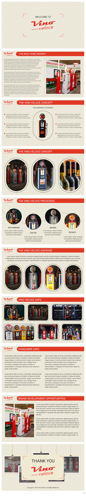 Design de PowerPoint par pb pour Vino Veloce.com | Design : #30075624
