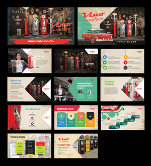Design de PowerPoint par Creative D2024 pour Vino Veloce.com | Design : #30064593